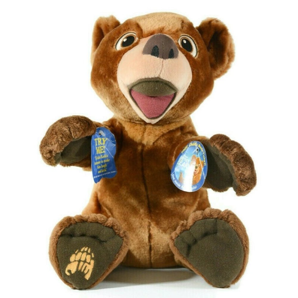 Disney Hasbro Brother Bear Tumble N Laugh Koda 13" Talking Plush Interactive Toy